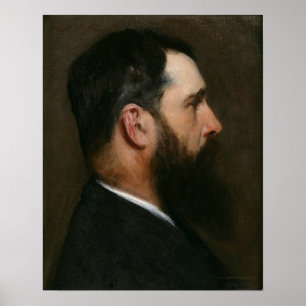 Sargent - Portrait von Claude Monet 1887 Poster