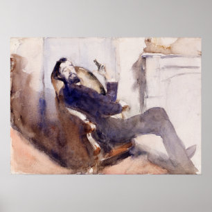 Sargent - Portrait von Paul-Cesar Helleu Poster