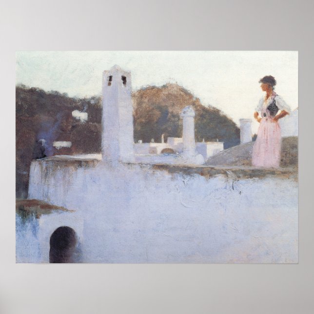 Sargent - Sicht auf Capri 1878 Poster (Vorne)