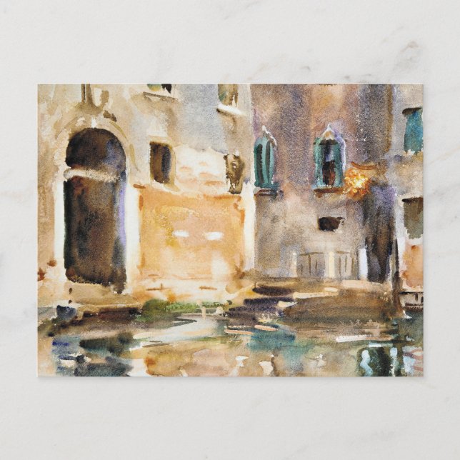 Sargent - Venedig, Kunstmalerei, Postkarte (Vorderseite)
