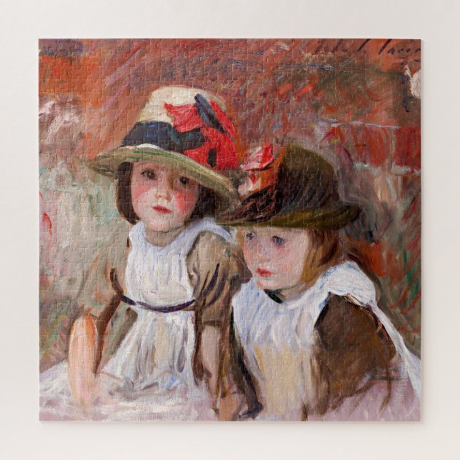 Sargent - Village Children, famous painting, Puzzle (Vertikal)