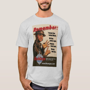 Sarges Anweisungen (helle Farben) - MechCorps T-Shirt