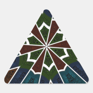 Sari Inspirierte Design mit komplizierten Details Dreieckiger Aufkleber