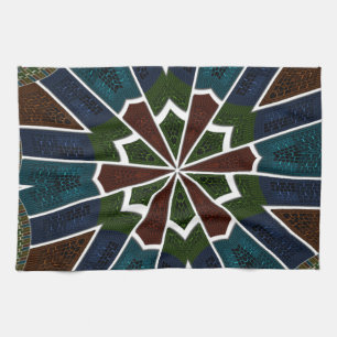 Sari Inspirierte Design mit komplizierten Details Geschirrtuch