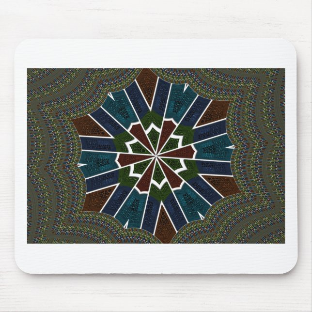 Sari Inspirierte Design mit komplizierten Details Mousepad (Vorne)