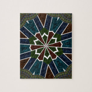 Sari Inspirierte Design mit komplizierten Details Puzzle