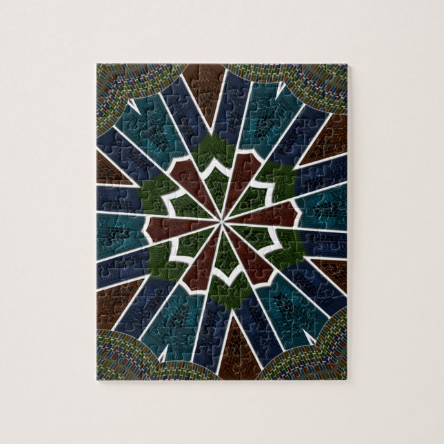 Sari Inspirierte Design mit komplizierten Details Puzzle (Vertikal)