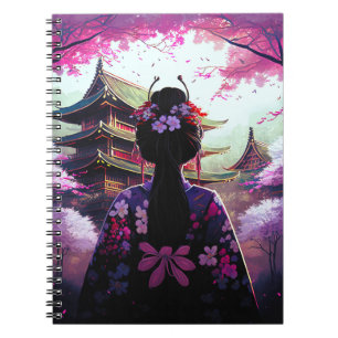 Sari Kirschblüten - Spiral Fotonotizbuch Notizblock