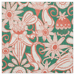 Sarilmak Palme-Feuerorange Stoff