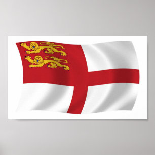 Sark Flag Poster Print