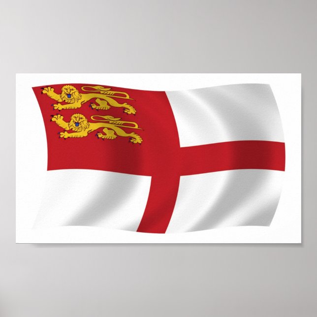 Sark Flag Poster Print (Vorne)