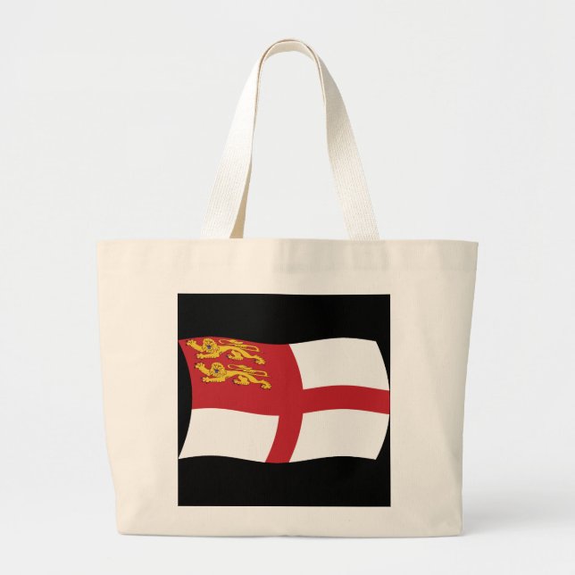 Sark Flag Tote Bag Jumbo Stoffbeutel (Vorne)