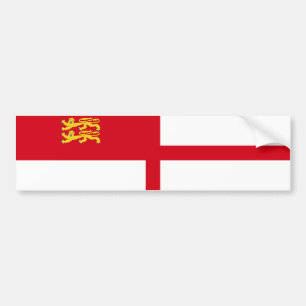 Sark-Flagge Autoaufkleber