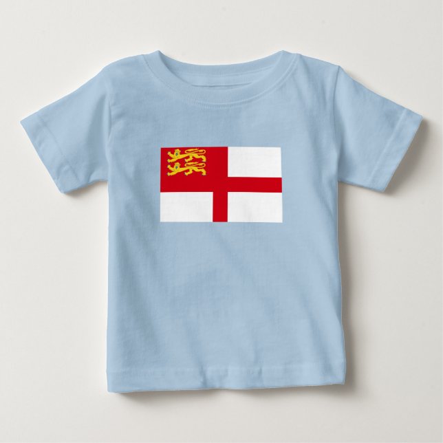 Sark-Flagge Baby T-shirt (Vorderseite)