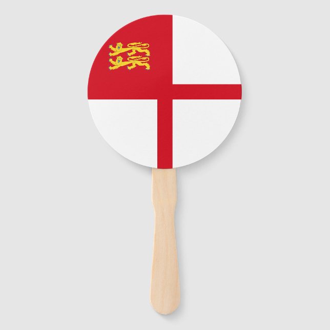 Sark-Flagge Fächer (Vorderseite)