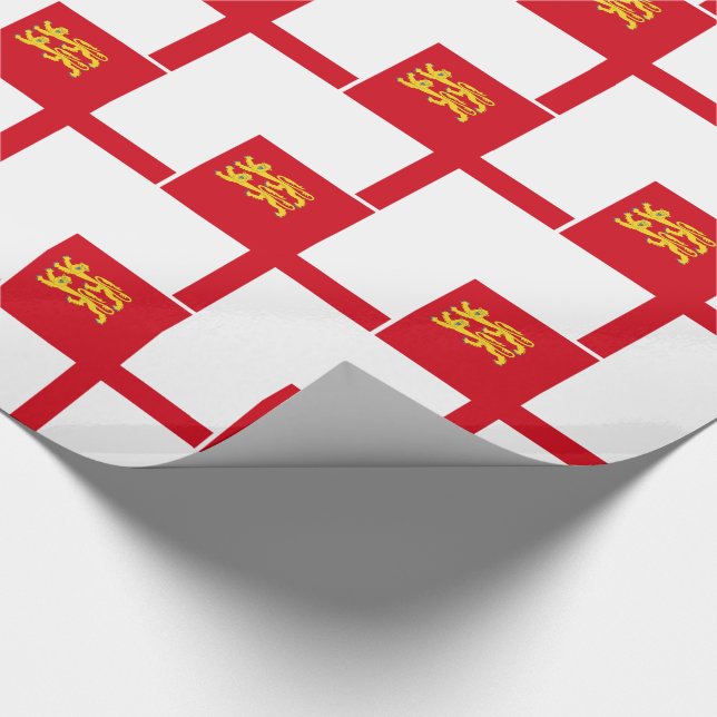 Sark-Flagge Geschenkpapier (Ecke)