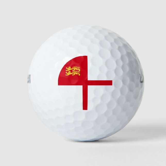Sark-Flagge Golfball (Vorderseite)