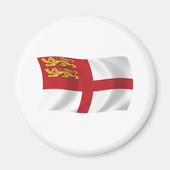 Sark Flagge Magnet (Vorne)