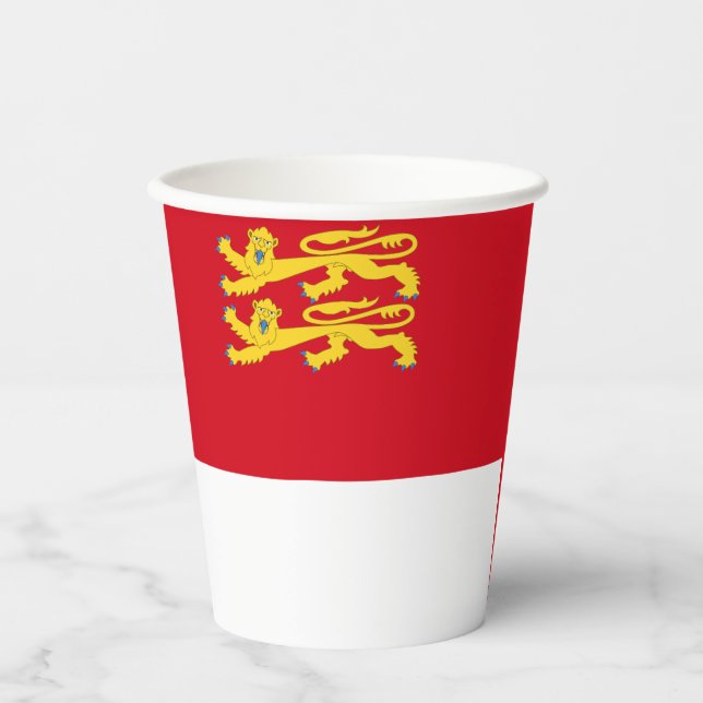 Sark-Flagge Pappbecher (Vorderseite)