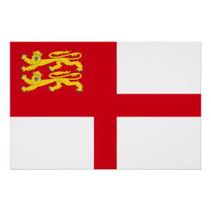 Sark-Flagge Poster