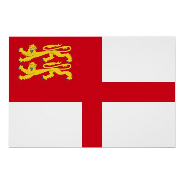 Sark-Flagge Poster (Vorderseite)