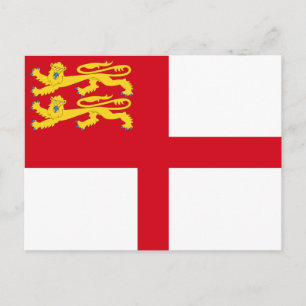 Sark-Flagge Postkarte