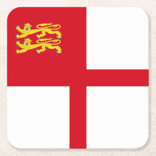 Sark-Flagge Rechteckiger Pappuntersetzer