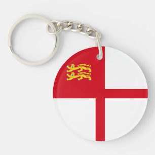Sark-Flagge Schlüsselanhänger