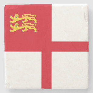 Sark-Flagge Steinuntersetzer