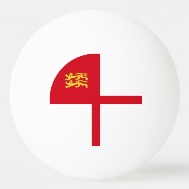 Sark-Flagge Tischtennisball (Vorderseite)