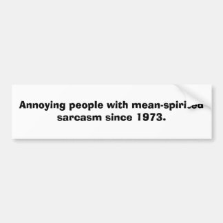 Sarkasmus Autoaufkleber