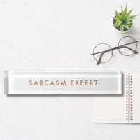 Sarkasmus-Experte Modern Minimalistisch Lustig