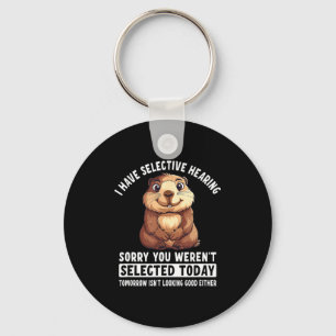 Sarkasmus Humor Murmeltier-Geschenk für Männer Fra Schlüsselanhänger