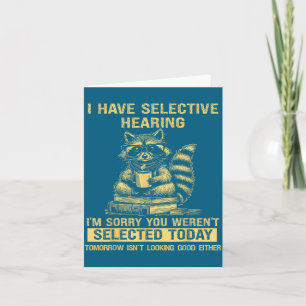 Sarkasmus Humor Sagt Waschbär Lustig Ich Habe Sele Karte