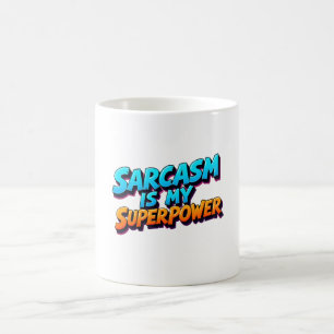 Sarkasmus ist meine Superkraft - Comic-Stil Kaffeetasse