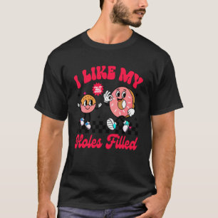 Sarkasmus Lustiger Humor Donut Sarkastisch Ich mag T-Shirt
