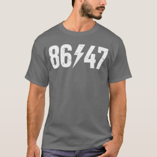 Sarkastisch 8647 Vintage 80er Stil 86 47 Rockmusik T-Shirt