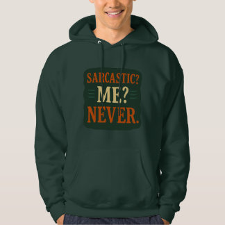 sarkastisch? Ich? Niemals lustig Minimalistisches  Hoodie