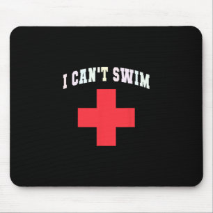 Sarkastisch kann ich nicht schwimmen, außer Dienst Mousepad