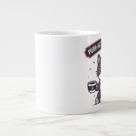 Sarkastische Coole Katze Bandana Kaffee Liebhaber  Jumbo-Tasse