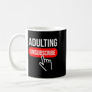 Sarkastische Erwachsenwerden Abbestellen Lustiger Kaffeetasse