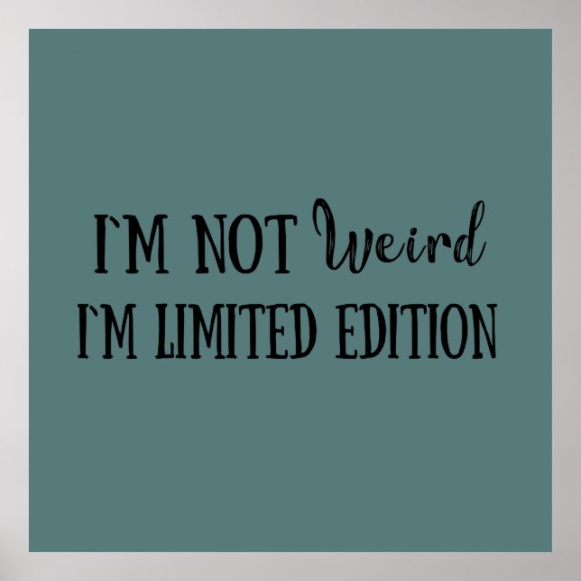 Sarkastische Introvertierte Zitate Poster (Vorne)