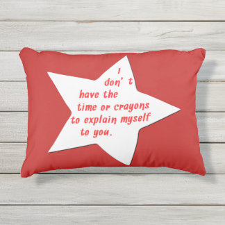 Sarkastische lustige Sprüche und Zitat-salziger Kissen Für Draußen