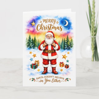 Sarkastische, lustige Weihnachtskarte Karte