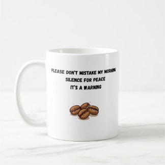 Sarkastische Morgenstille Kaffee Liebhaber Humorvo Kaffeetasse