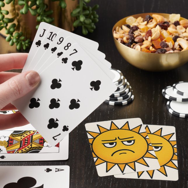 Sarkastische Sonnen Spielkarten (In Situ)