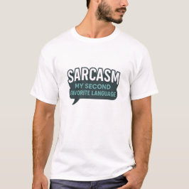 Sarkastische witzige Teal-Sprechblase T-Shirt