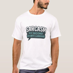 Sarkastische witzige Teal-Sprechblase T-Shirt