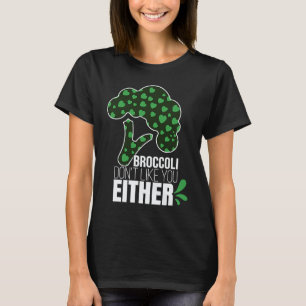 Sarkastischer Brokkoli der humorvollen Veganer sag T-Shirt