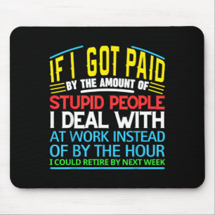 Sarkastischer Bürohumor Lustige Arbeitszitate Ing Mousepad